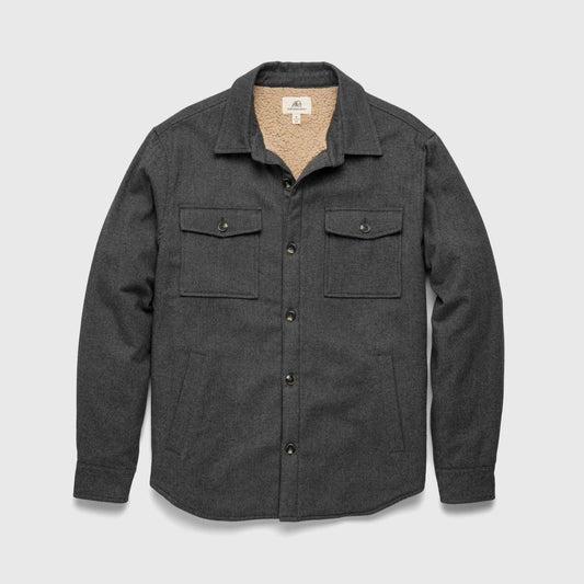 Skip Sherpa Shirt Jacket - Charcoal Heather