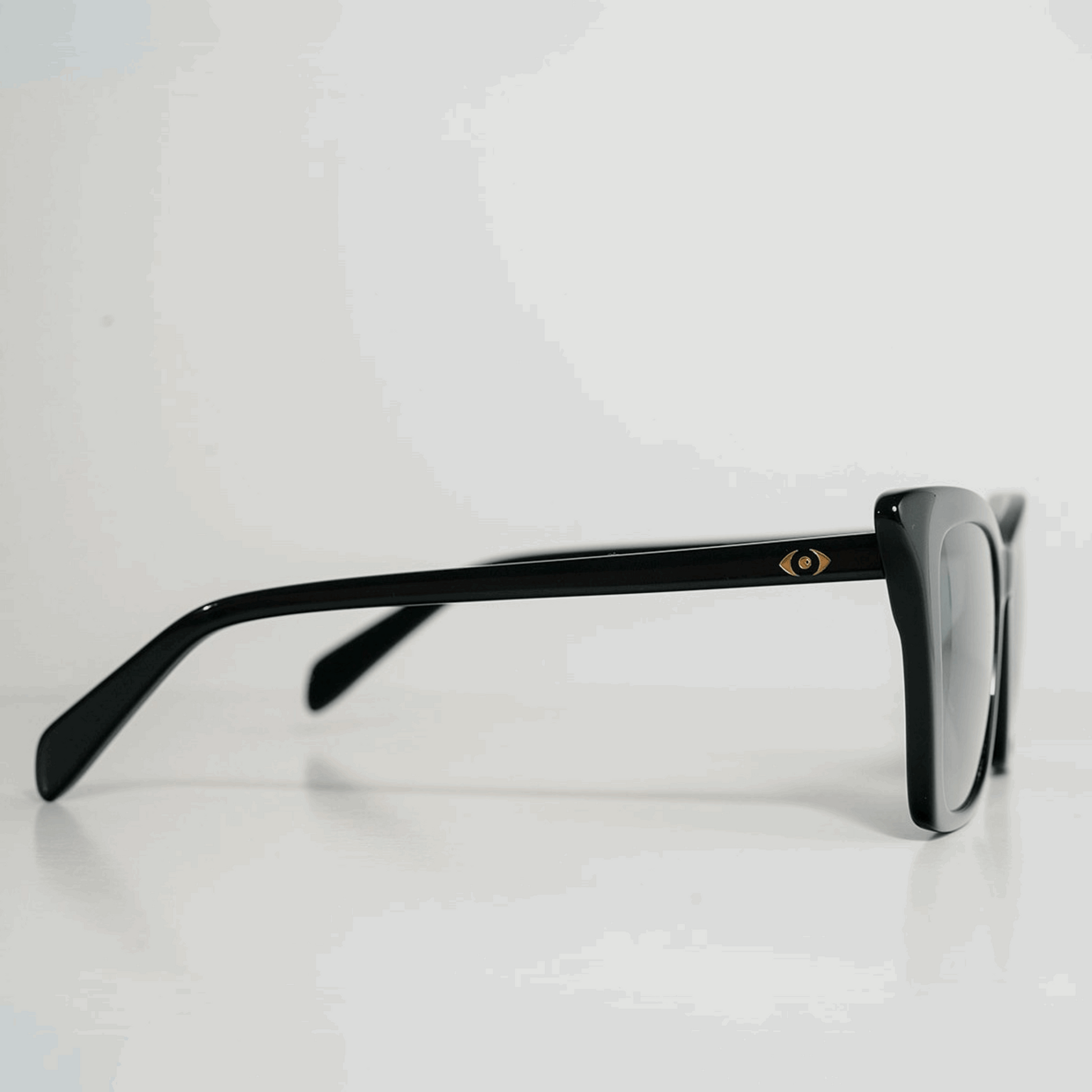 TONI: MIDNIGHT BLACK Blue Eye Sunglasses