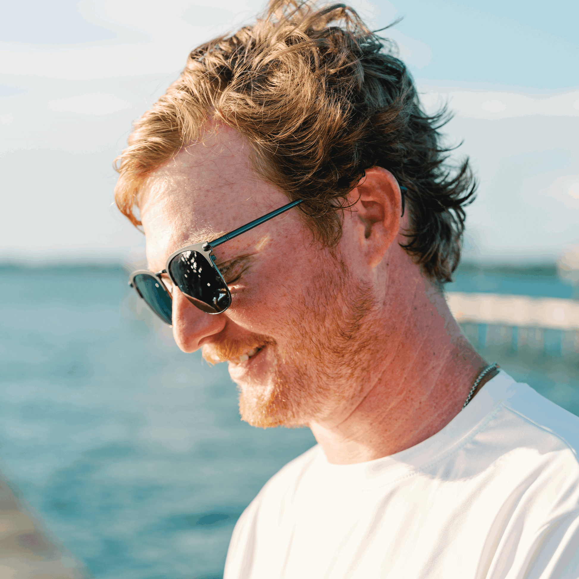 GRADY: MATTE BLACK Blue Eye Sunglasses