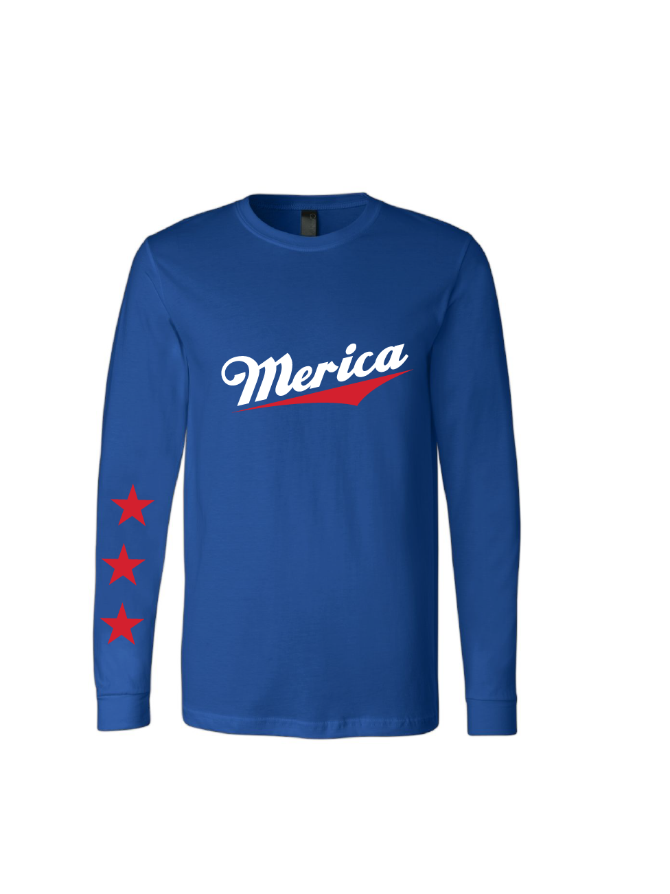 'Merica / Unisex Jersey Long Sleeve Tee / 3 Colors / Patriotic