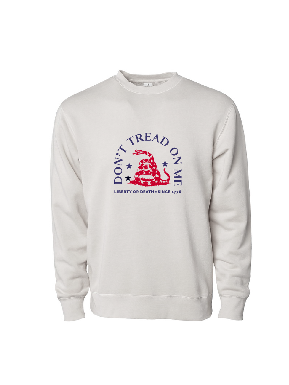 Don't Tread on Me / Midweight Pigment-Dyed Crewneck Sweatshirt / 3 Colors / Patriotic