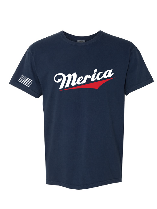 'Merica / Adult Unisex Softstyle Short Sleeve Tee  / 3 Colors / Patriotic