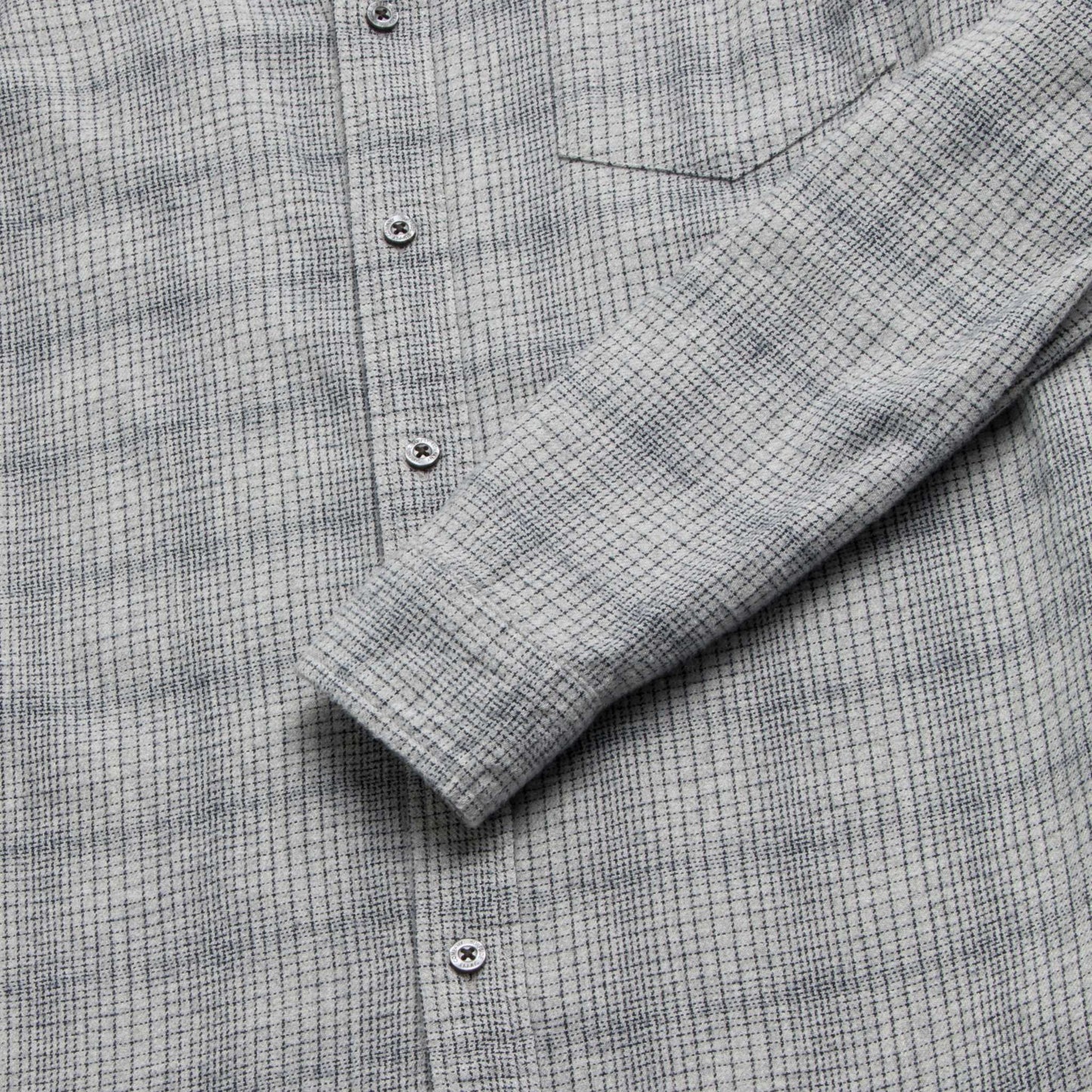 Brian Brushed Plaid Shirt - Heather Grey