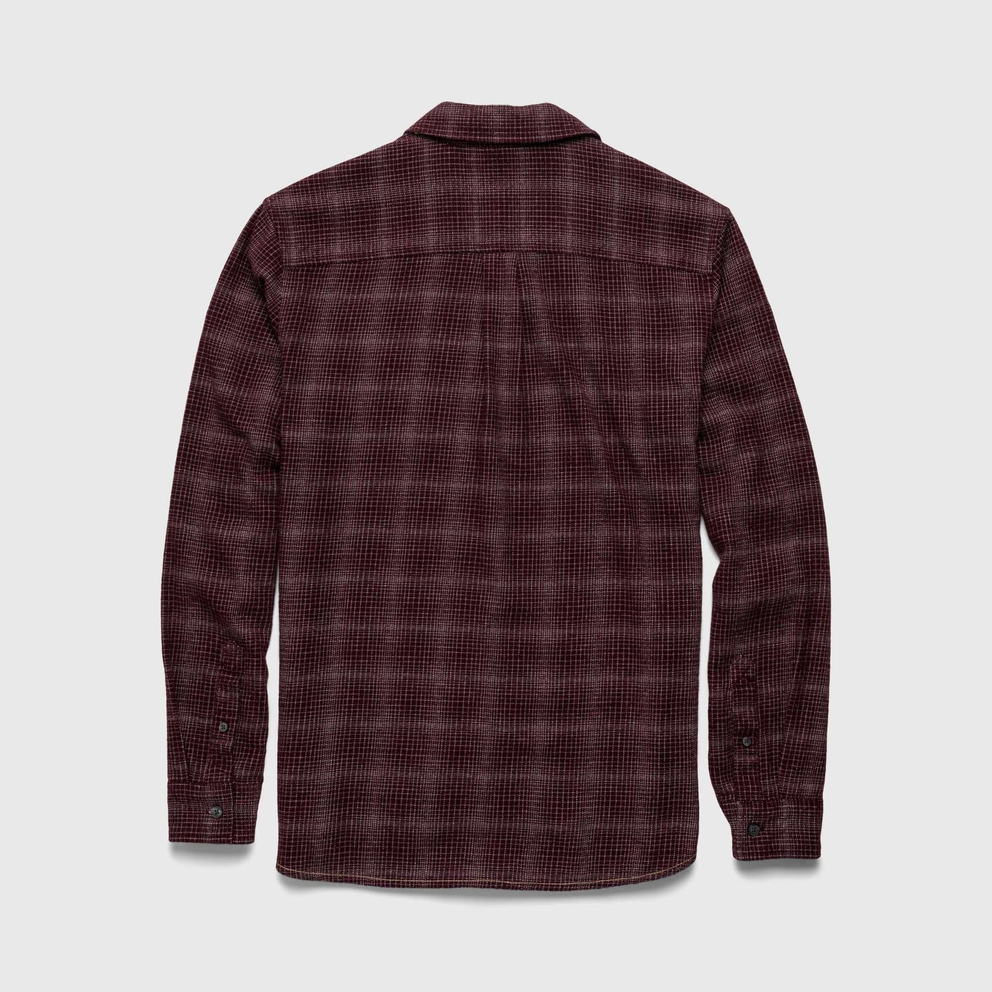 Brian Brushed Plaid Shirt - Cabernet Heather