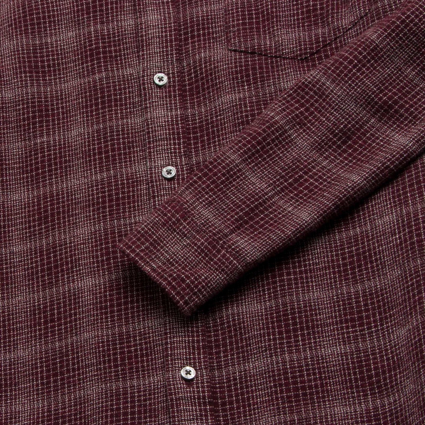 Brian Brushed Plaid Shirt - Cabernet Heather