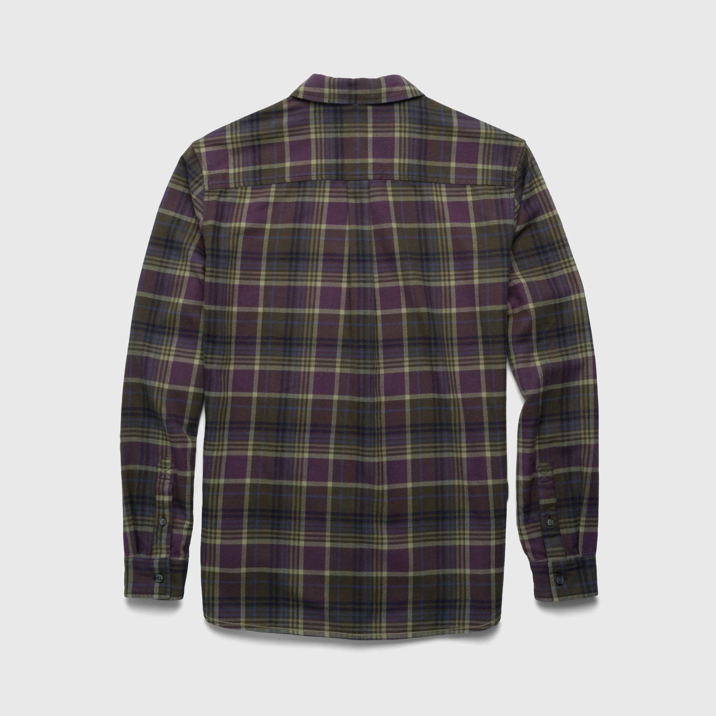 Brian Flannel Plaid Shirt - Grape Combo