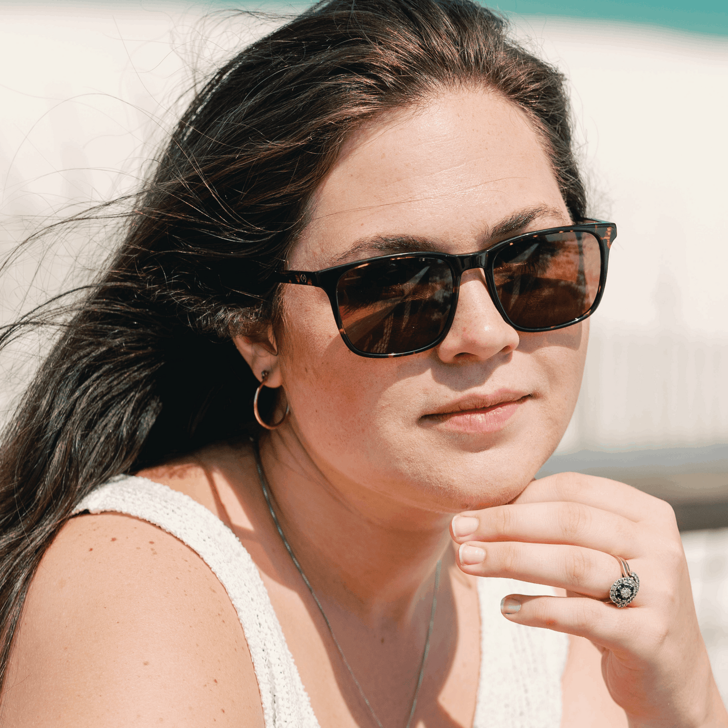 EMORY: TORTOISE Blue Eye Sunglasses