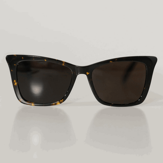 TONI: TORTOISE Blue Eye Sunglasses