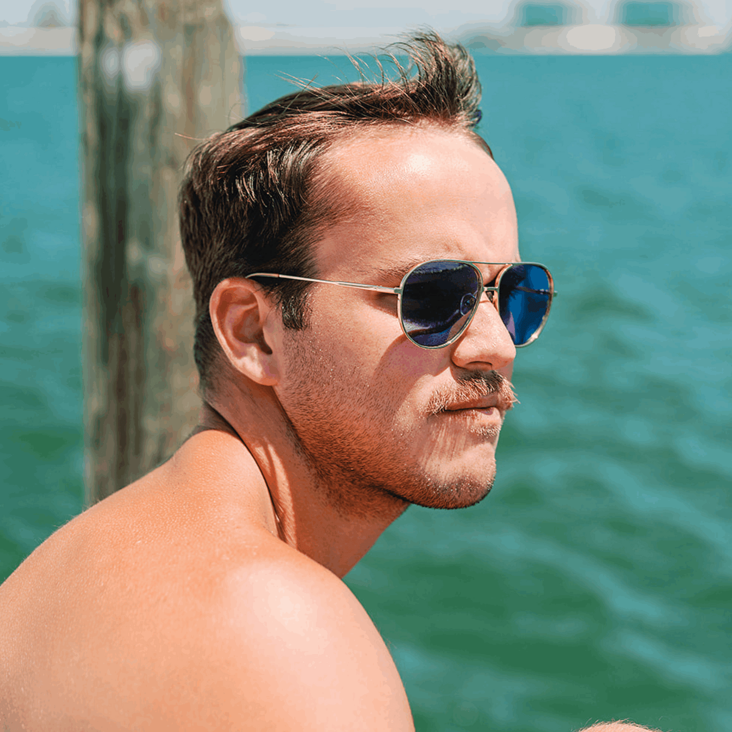 OLLIE: LIMITED EDITION COBALT Blue Eye Sunglasses