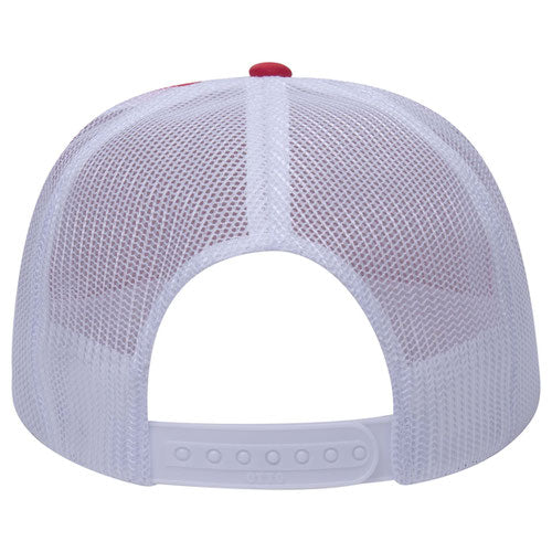 High Crown Foam Trucker Hat / Red/White / Salt and Sand