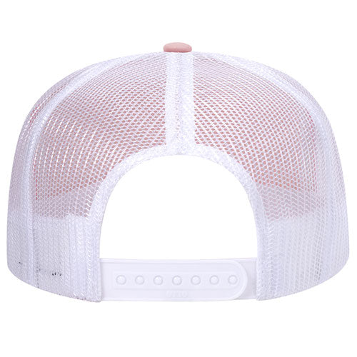 High Crown Foam Trucker Hat / Pink/White / Salt and Sand