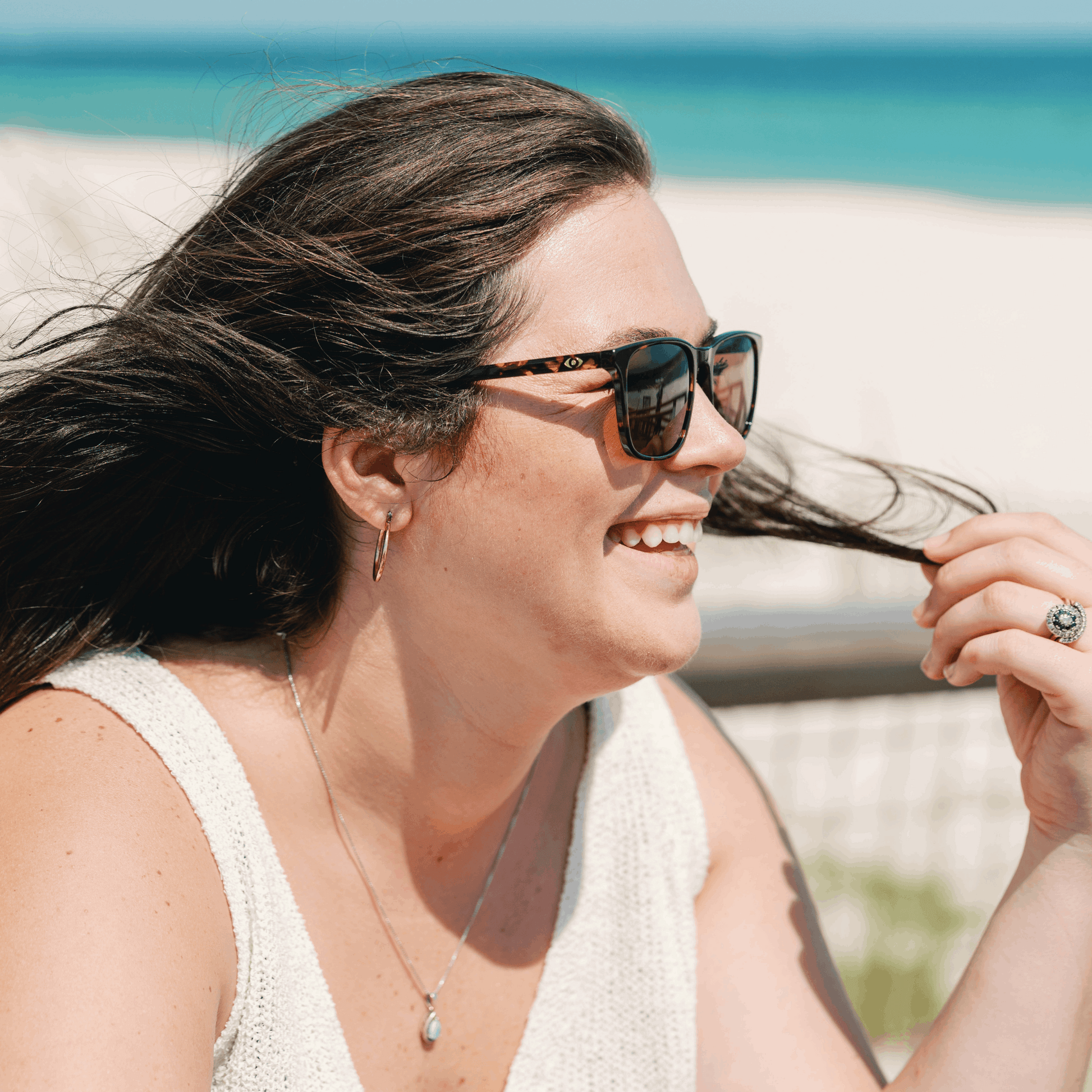 EMORY: TORTOISE Blue Eye Sunglasses