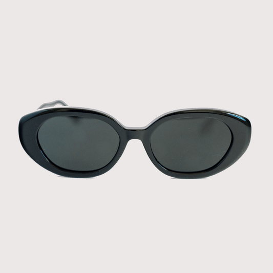 WINNIE: MIDNIGHT BLACK Blue Eye Sunglasses