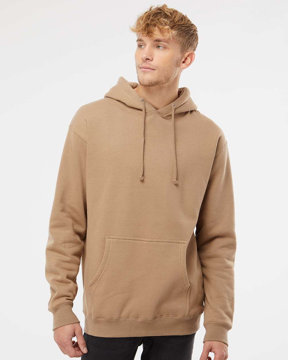 Heavyweight Hooded Pullover Sweatshirt / Sandstone / Salt and Sand