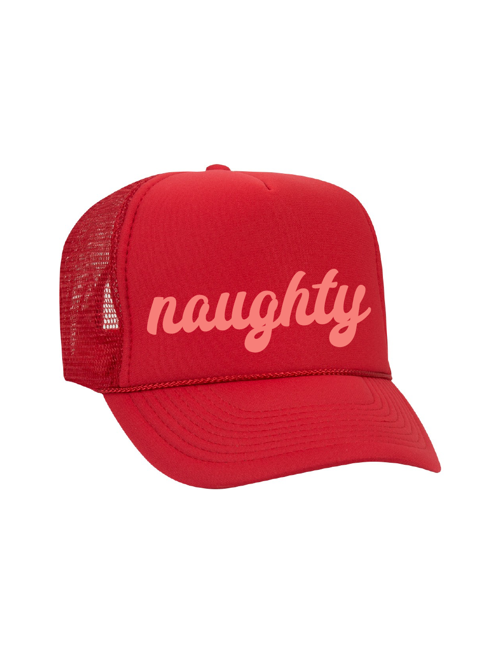 Naughty Mid Profile Foam Trucker Hat / Christmas