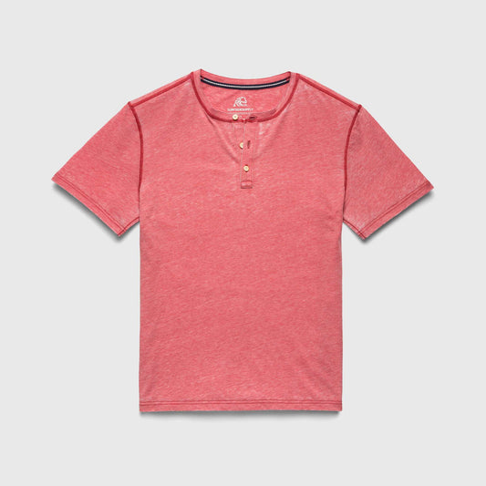 Sean Burnout Henley - Mineral Red