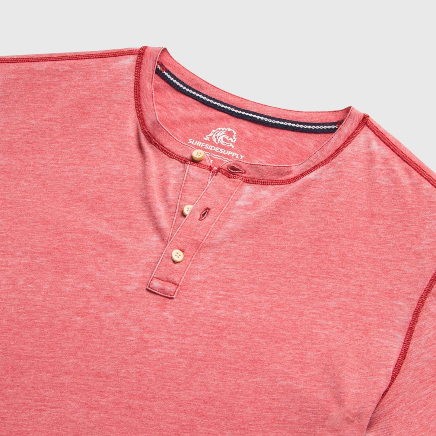 Sean Burnout Henley - Mineral Red