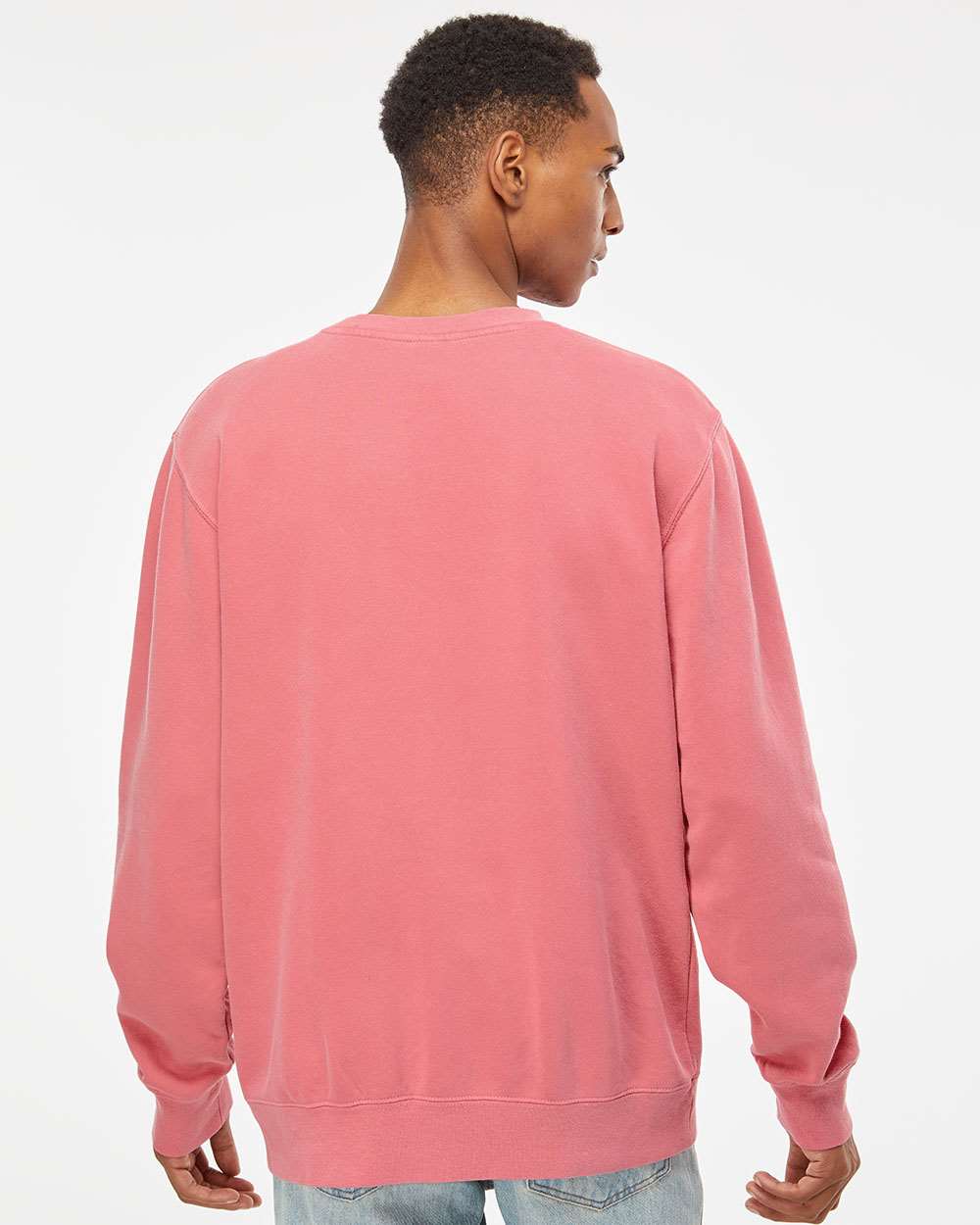 Midweight Pigment-Dyed Crewneck Sweatshirt / Pigment Pink / Coastal