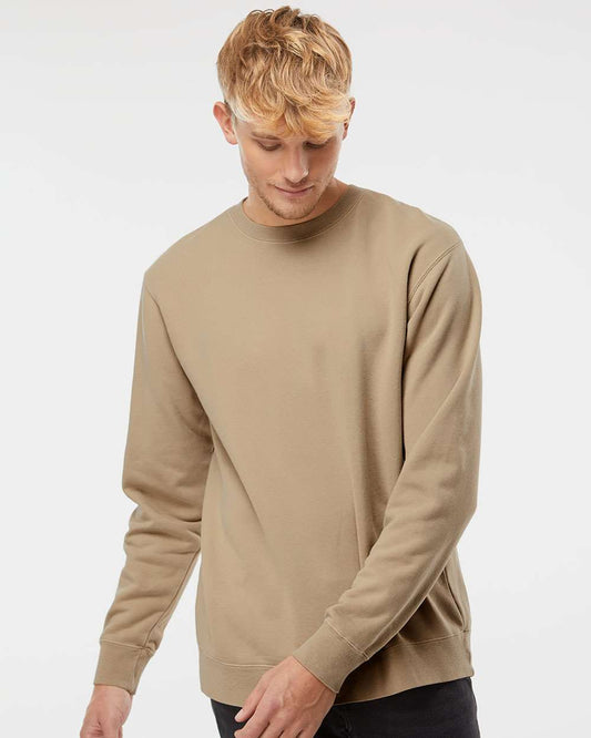 Midweight Pigment-Dyed Crewneck Sweatshirt / Pigment Sandstone / Virginia Beach