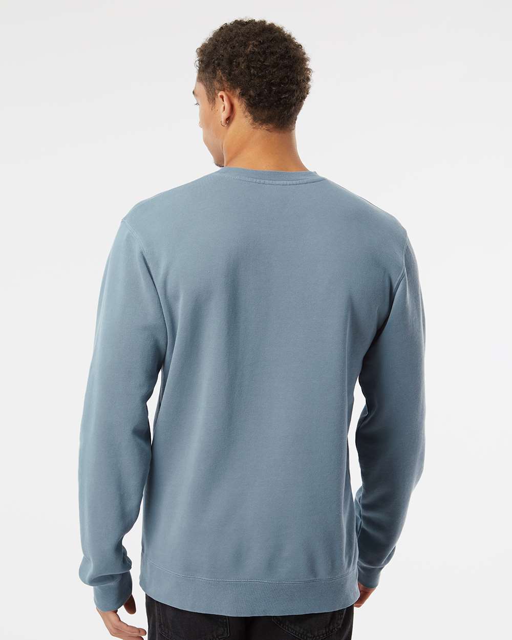 Love / Midweight Pigment-Dyed Crewneck Sweatshirt / Pigment Slate Blue / Hanukkah