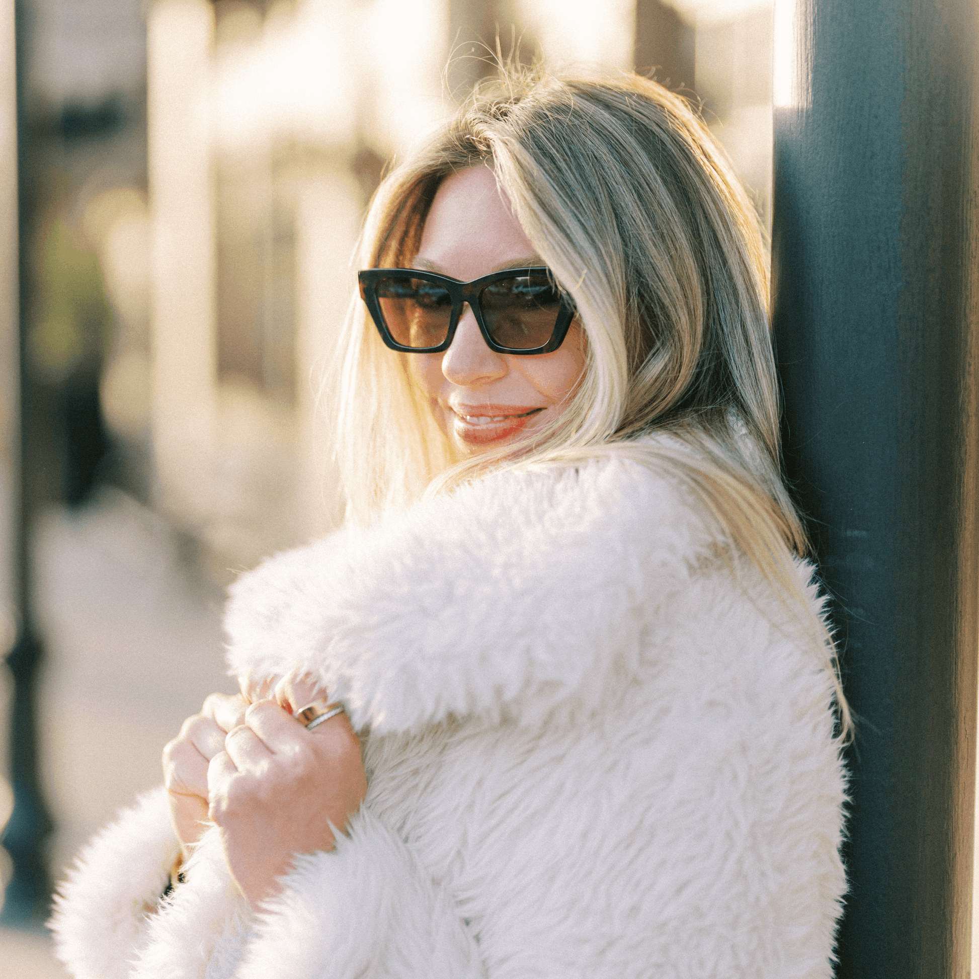 VIVIAN: TORTOISE Blue Eye Sunglasses