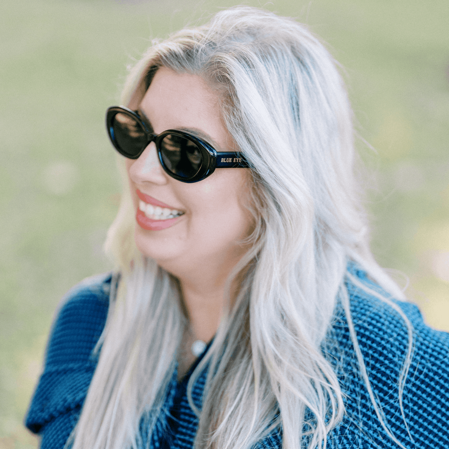 WINNIE: MIDNIGHT BLACK Blue Eye Sunglasses