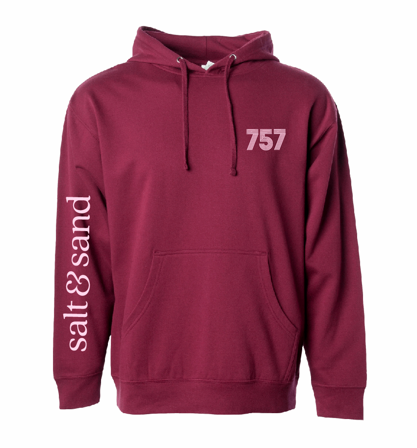 757 / Midweight Hooded Sweatshirt / 5 Colors / Valentine's Day