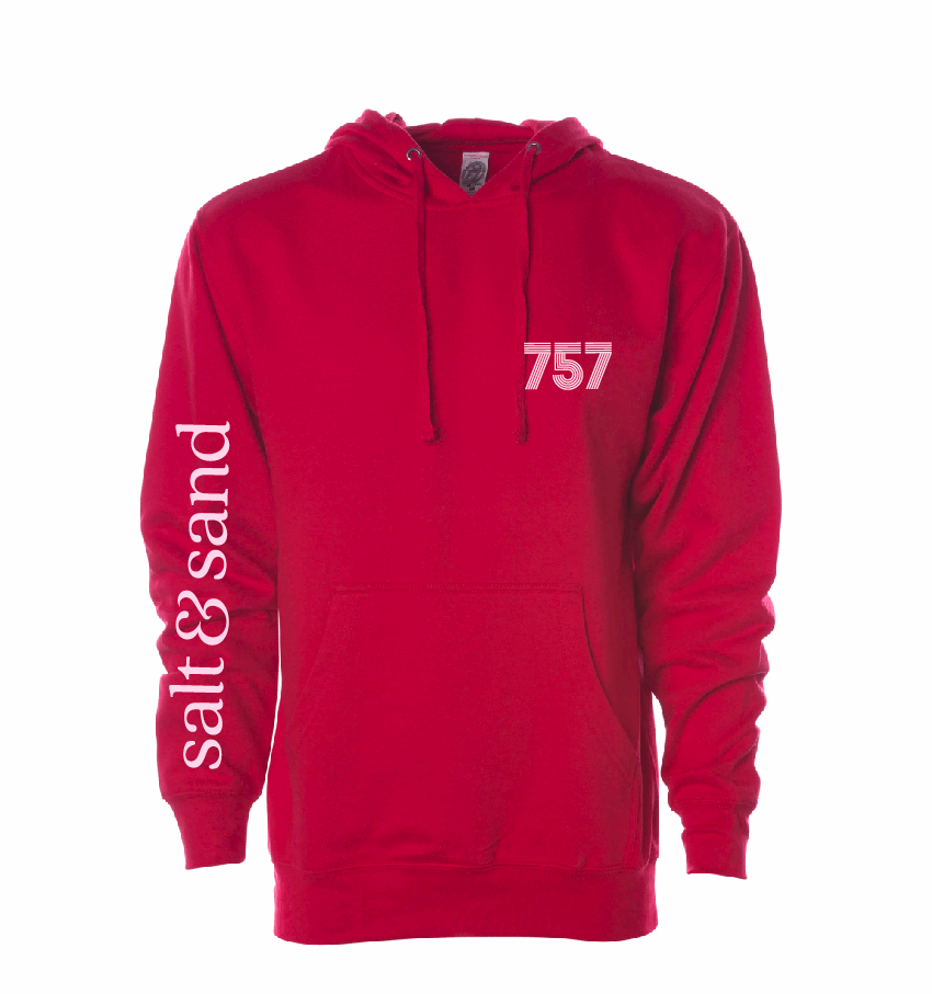 757 / Midweight Hooded Sweatshirt / 5 Colors / Valentine's Day