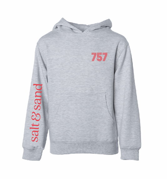 757 / YOUTH Fleece Hoodie / 5 Colors / Valentine's Day