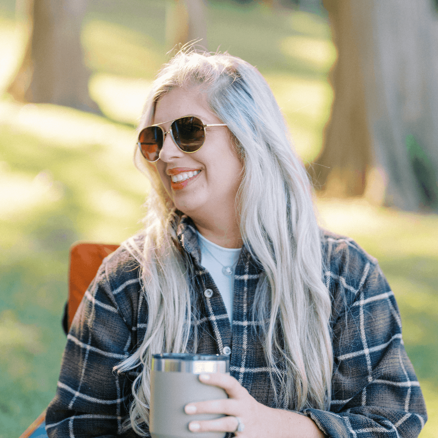 OLLIE: GOLDEN HOUR Blue Eye Sunglasses