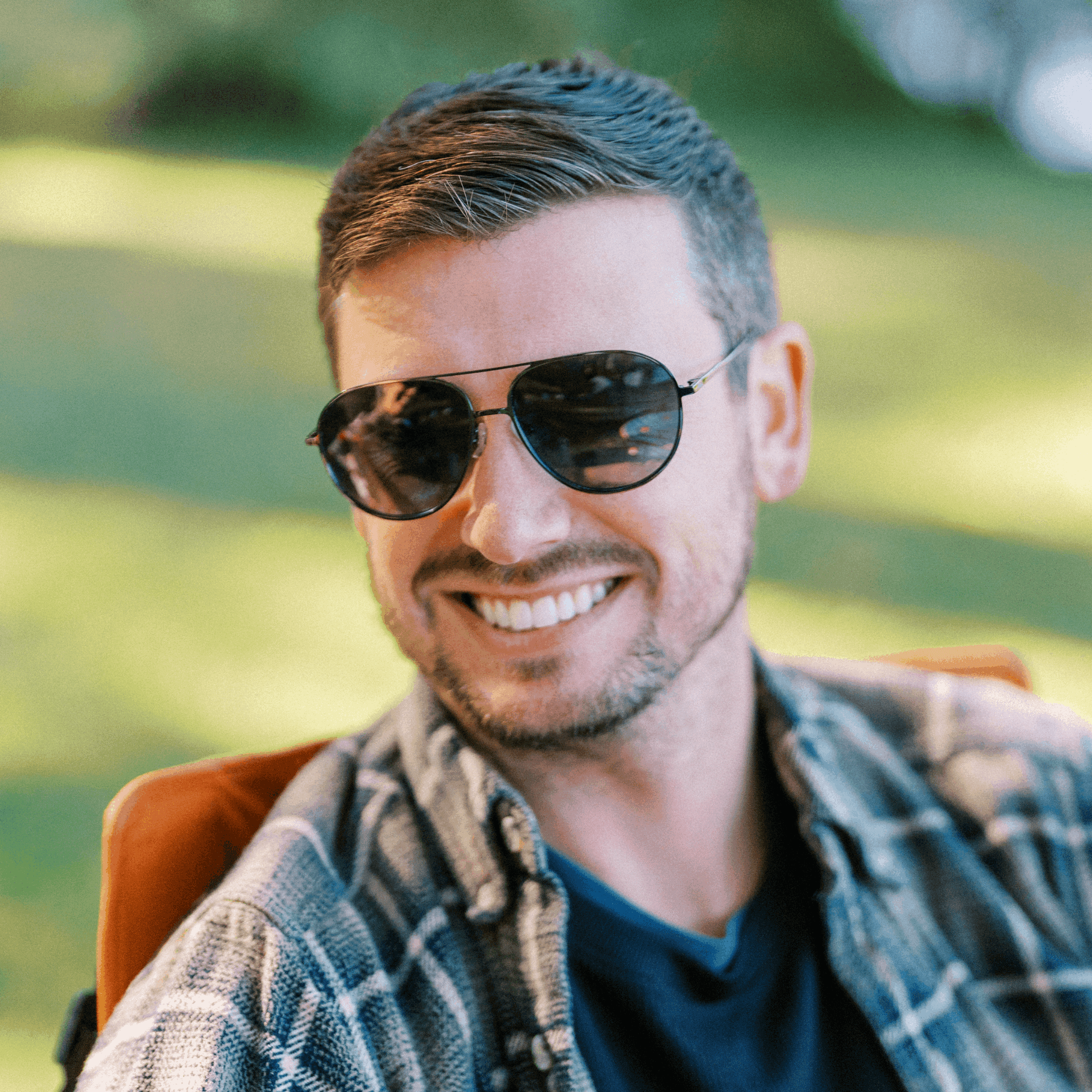 OLLIE: ONYX Blue Eye Sunglasses