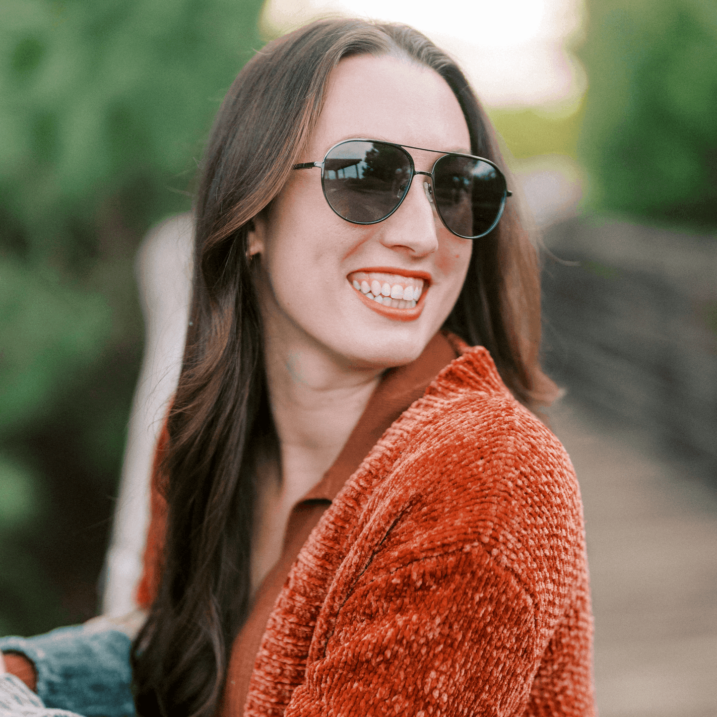 OLLIE: SMOKE Blue Eye Sunglasses