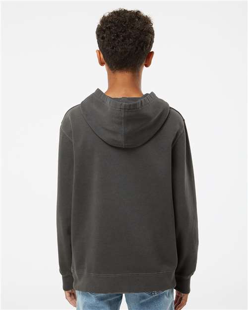 Youth Midweight Pigment-Dyed Hooded Sweatshirt / Pigment Black / East Beach