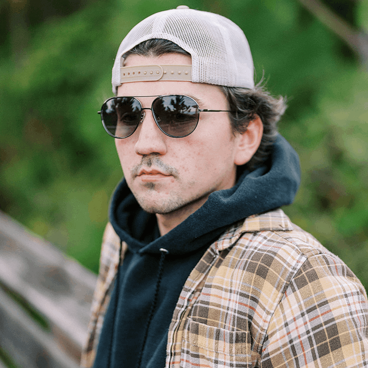 OLLIE: SMOKE Blue Eye Sunglasses
