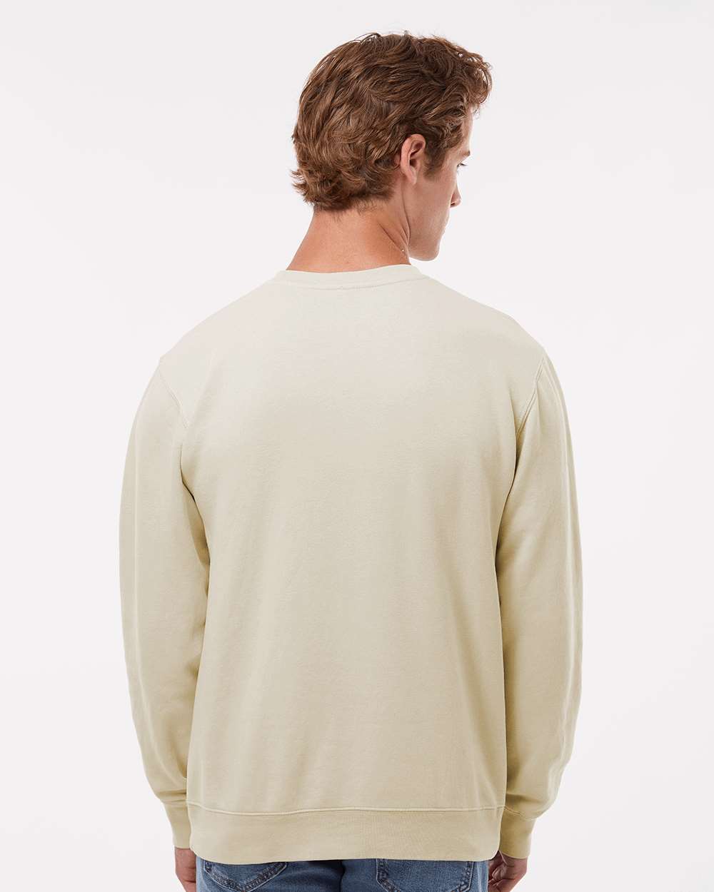 Midweight Pigment-Dyed Crewneck Sweatshirt / Pigment Ivory / Norfolk Virginia