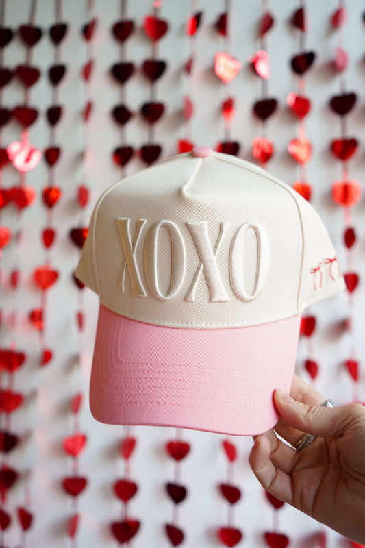 XOXO - Pink Vintage Hat KenzKustomz