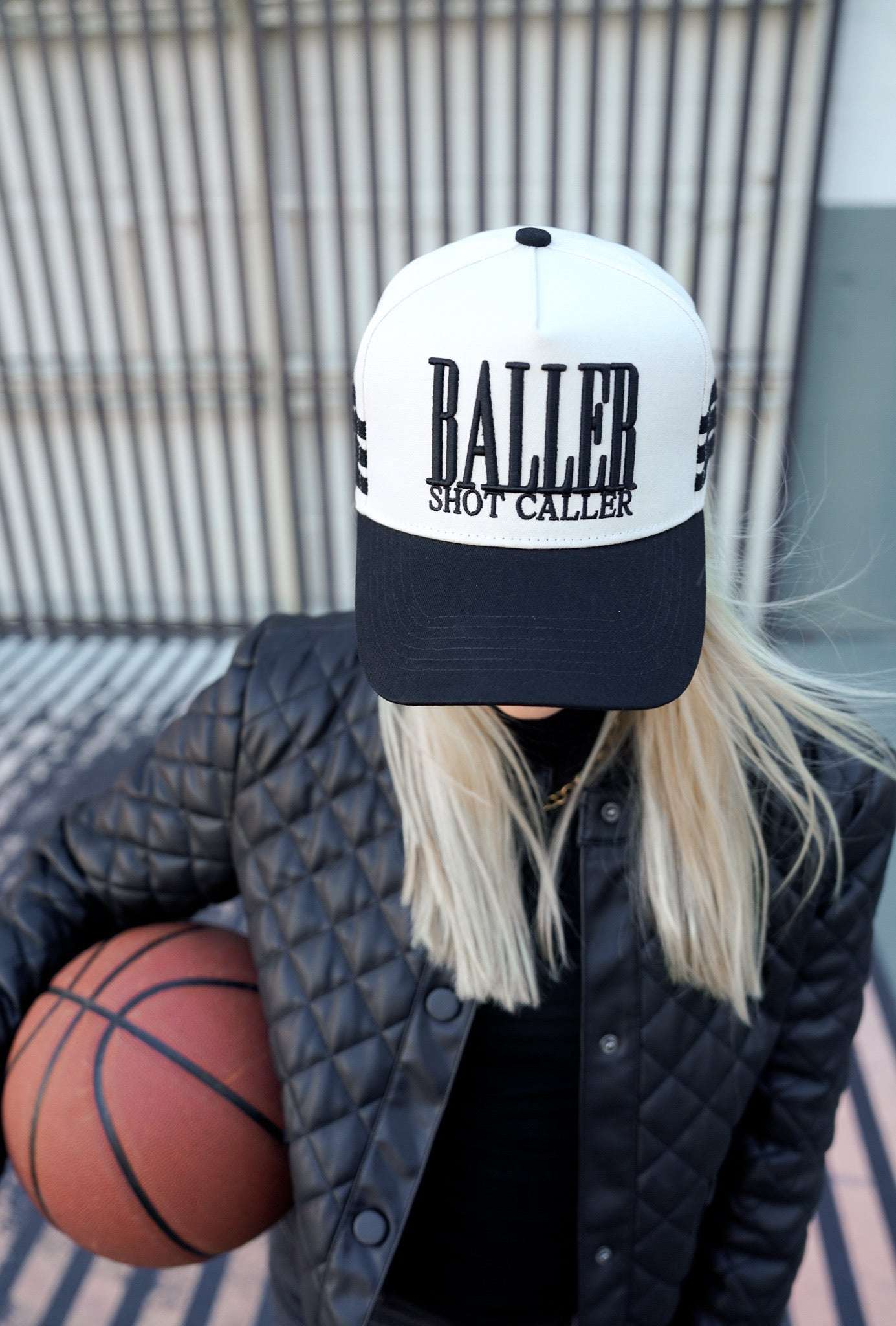 Baller - Black Vintage Trucker Hat - PREORDER KenzKustomz