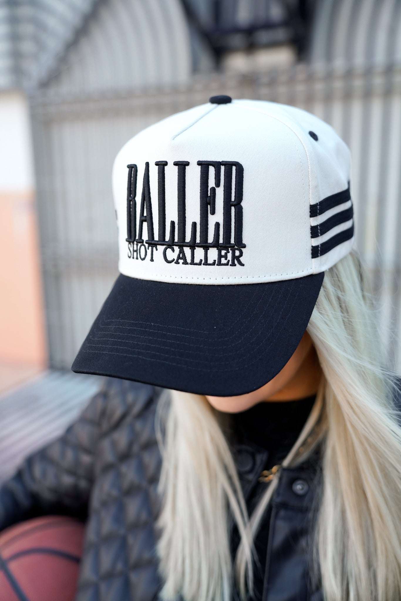 Baller - Black Vintage Trucker Hat - PREORDER KenzKustomz