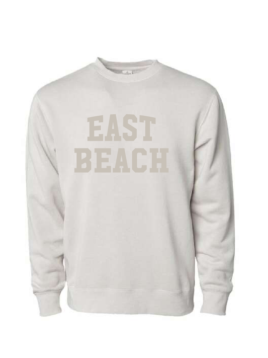 Midweight Pigment-Dyed Crewneck Sweatshirt / Pigment Ivory / East Beach