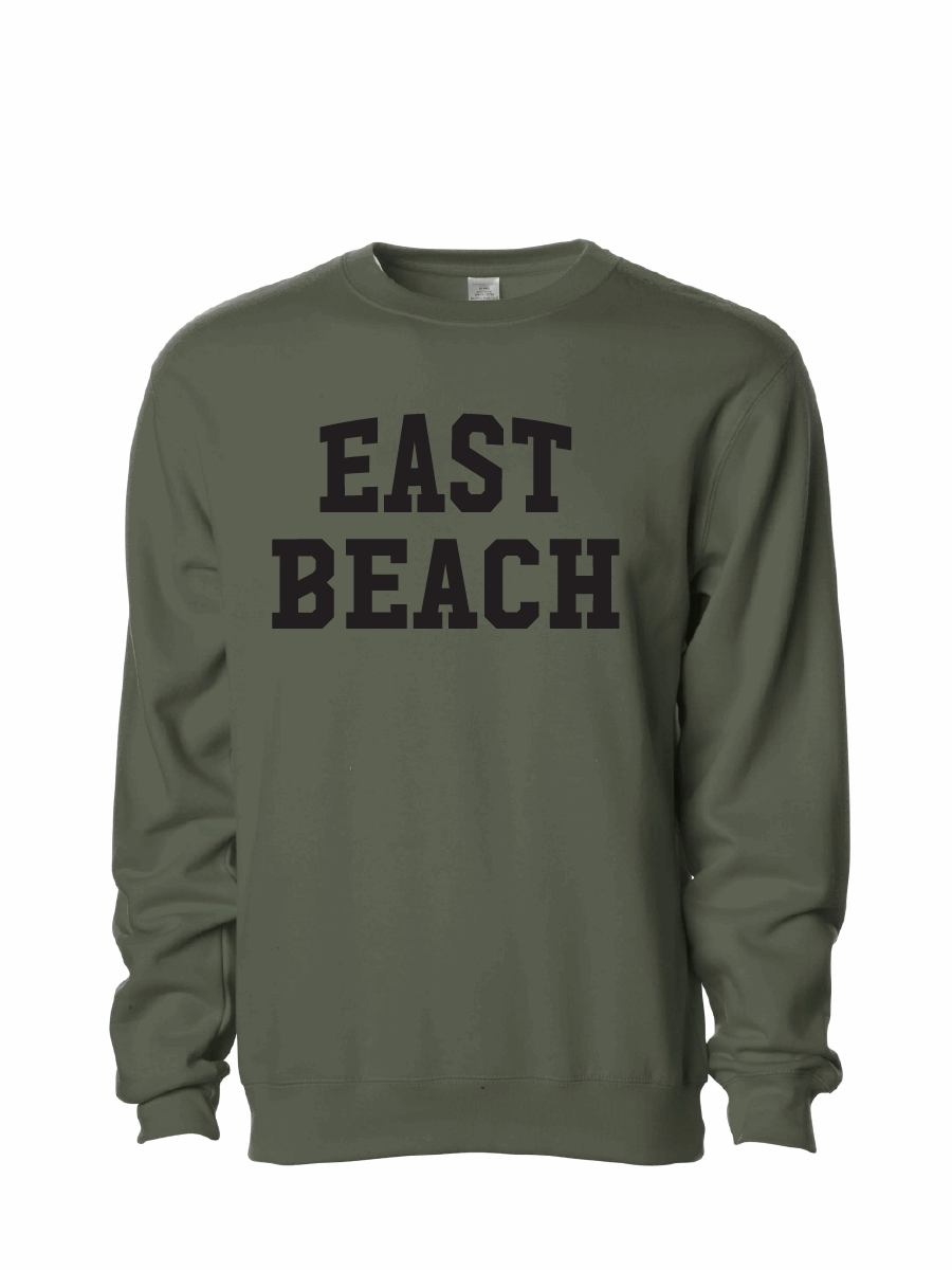 Midweight Crewneck Sweatshirt / Army / East Beach