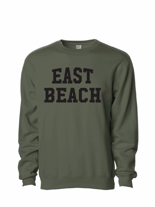 Midweight Crewneck Sweatshirt / Army / East Beach