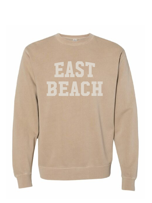 Midweight Pigment-Dyed Crewneck Sweatshirt / Pigment Sandstone / East Beach