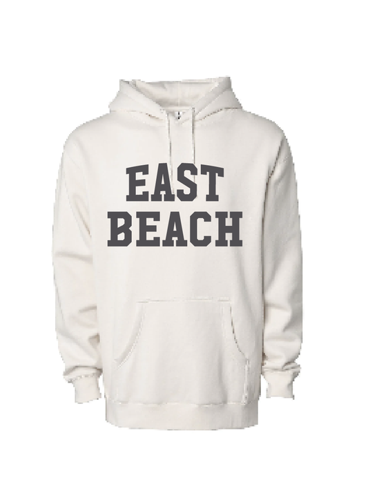 Heavyweight Hooded Pullover Sweatshirt / Bone / East Beach