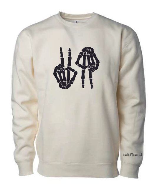 VA Heavyweight Crewneck Sweatshirt / Bone / Halloween