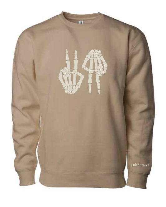 VA Heavyweight Crewneck Sweatshirt / Sandstone / Halloween