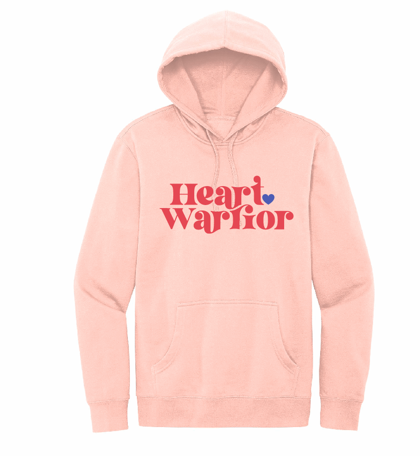 Heart Warrior / Midweight Hooded Sweatshirt / 5 Colors / Valentine's Day