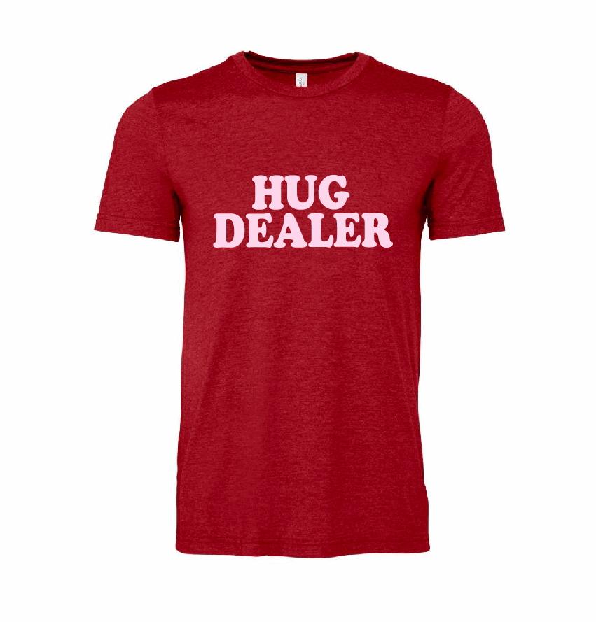 Hug Dealer / Unisex Softstyle Short Sleeve Tee (Youth & Adult) / 5 Colors / Valentine's Day