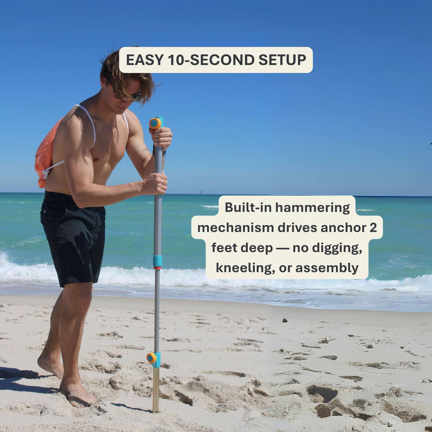 Beach Umbrella & Anchor System