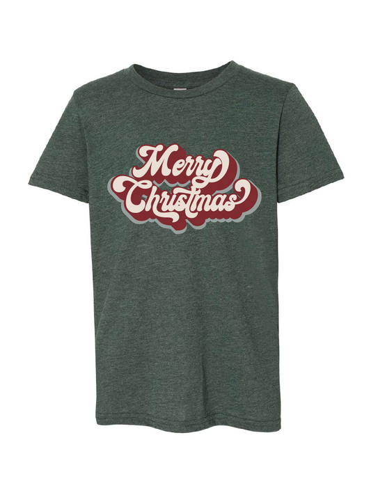 Merry Christmas / Unisex Heather Softstyle Short Sleeve Tee / 2 Colors / Christmas