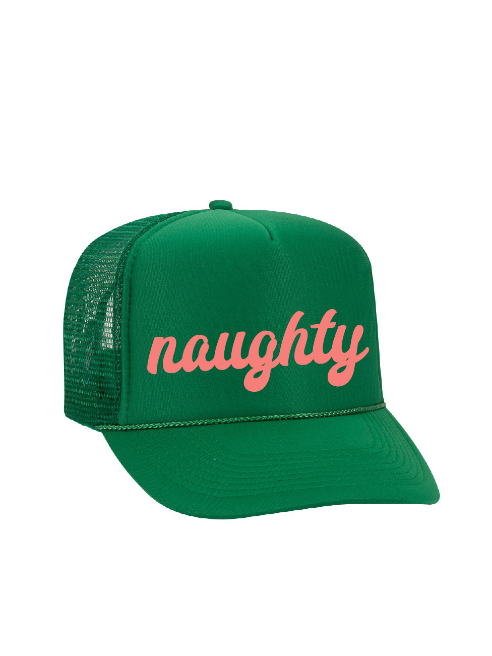 Naughty Mid Profile Foam Trucker Hat / Christmas